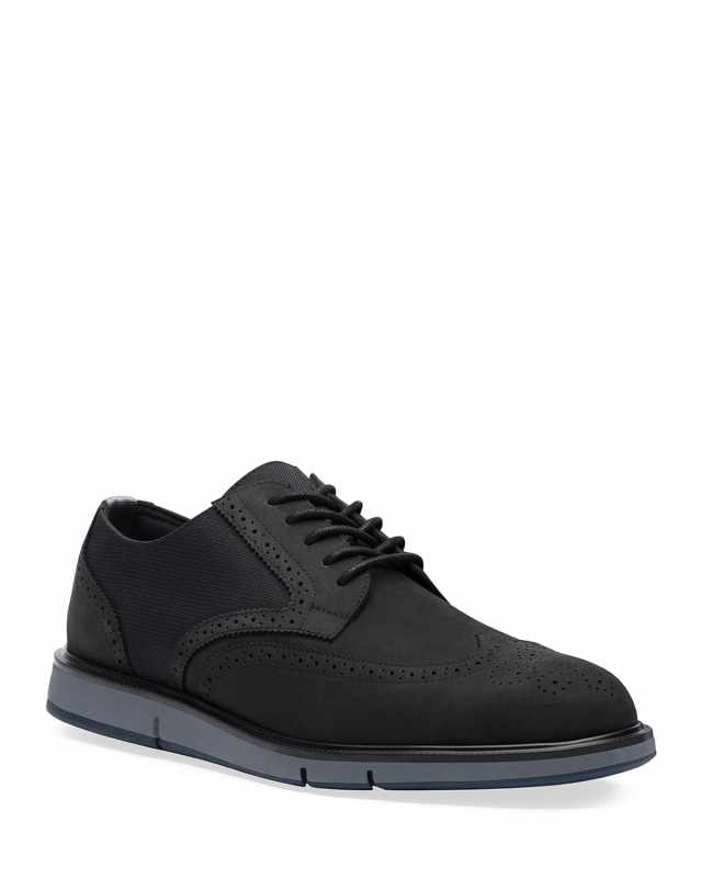 Men's Motion Leather Wing-Tip Derby Shoes
